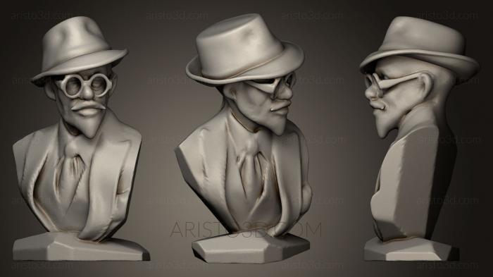 Busts and heads antique and historical (BUSTA_0471) 3D model for CNC machine